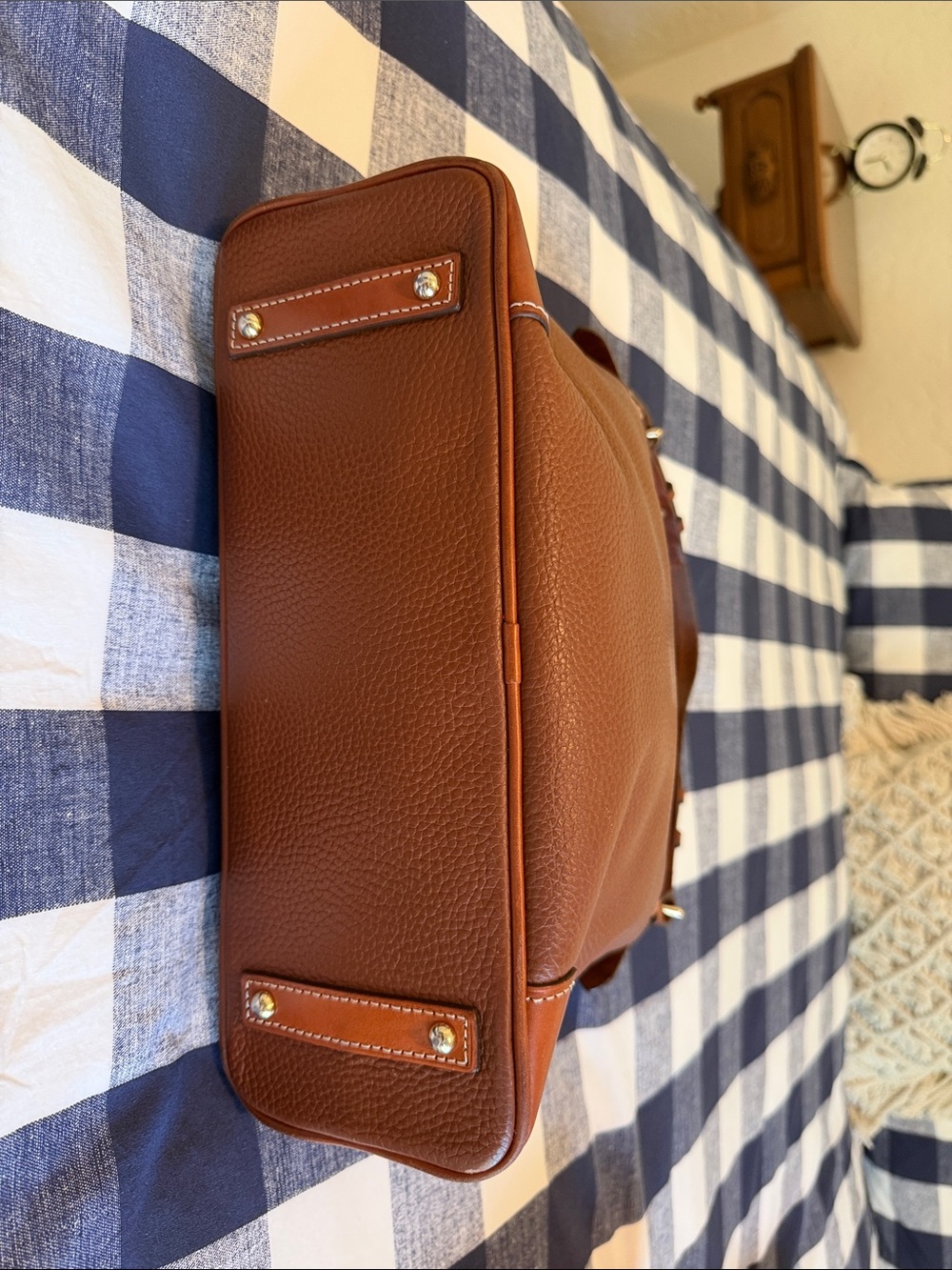 Dooney & Bourke Brown Pebbled Leather Shoulder Hobo - Picture 3 of 6